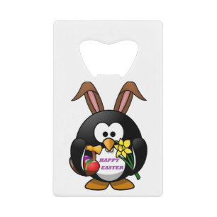 ABREBOTELLAS DE TARJETA DE CRÉDITO "FELIZ ORIENTAL" PENGUIN BUNNY