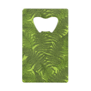 Abrebotellas De Tarjeta De Crédito Fern en verde
