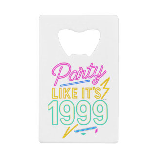 Abrebotellas De Tarjeta De Crédito Fiesta Como Si Fuera 1999®™ – Voltaje Neon