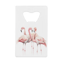 Flamencos rosados tropicales personalizados