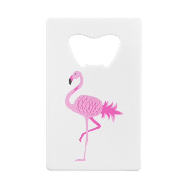 Abrebotellas De Tarjeta De Crédito Flamingo Pineapple (Reverso)