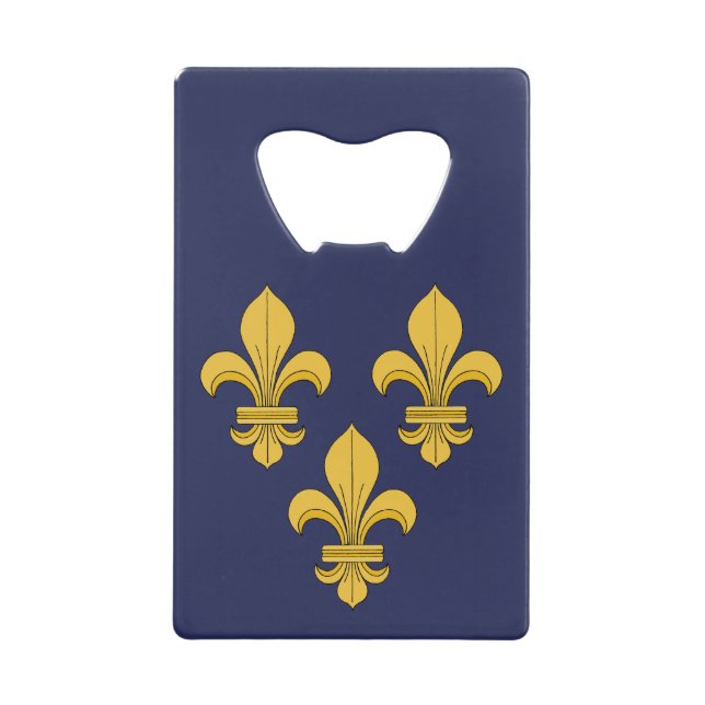 Abrebotellas De Tarjeta De Crédito Fleur-de-lis (Anverso)
