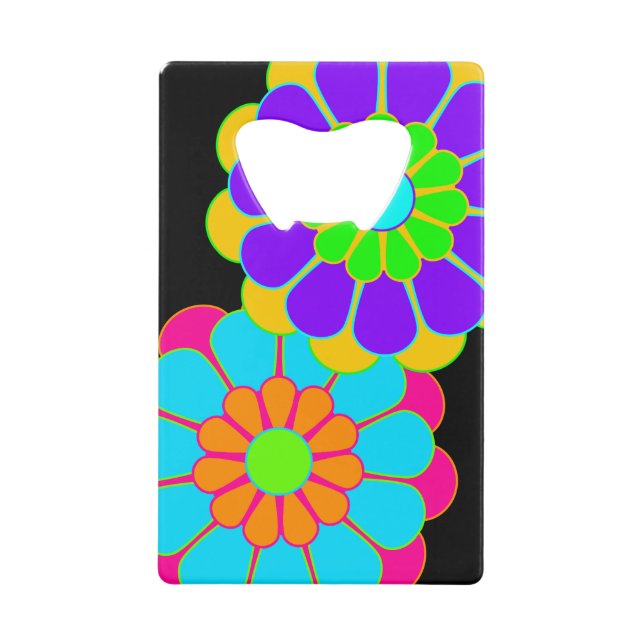 Abrebotellas De Tarjeta De Crédito Flor divertida Bloom I II III (Anverso)