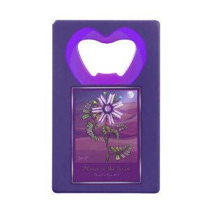 Abrebotellas de tarjeta de crédito Flor en el Desi