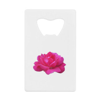 Abrebotellas De Tarjeta De Crédito flor rosa rosa rosa simple adorable