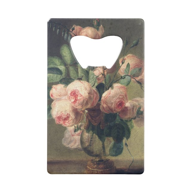 Abrebotellas De Tarjeta De Crédito Florero de las flores 2 (Anverso)