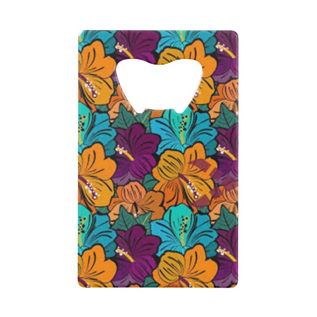 Abrebotellas De Tarjeta De Crédito Flores de estilos clásicos (Anverso)