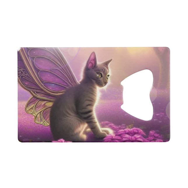 Abrebotellas De Tarjeta De Crédito Flutter Mytt Kitty (Anverso (Horizontal))