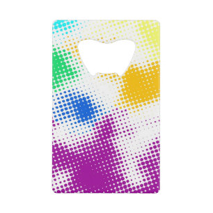 Abrebotellas De Tarjeta De Crédito Fondo colorido de semitono al azar
