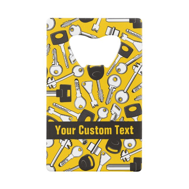 Abrebotellas De Tarjeta De Crédito Fondo de conjunto de claves (Anverso)