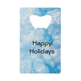 Abrebotellas De Tarjeta De Crédito Fondo de copas de nieve