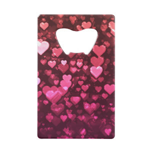 Abrebotellas De Tarjeta De Crédito Fondo de pantalla de fondo digital de los corazone