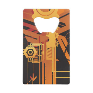 Abrebotellas De Tarjeta De Crédito Fondo de semitono técnico