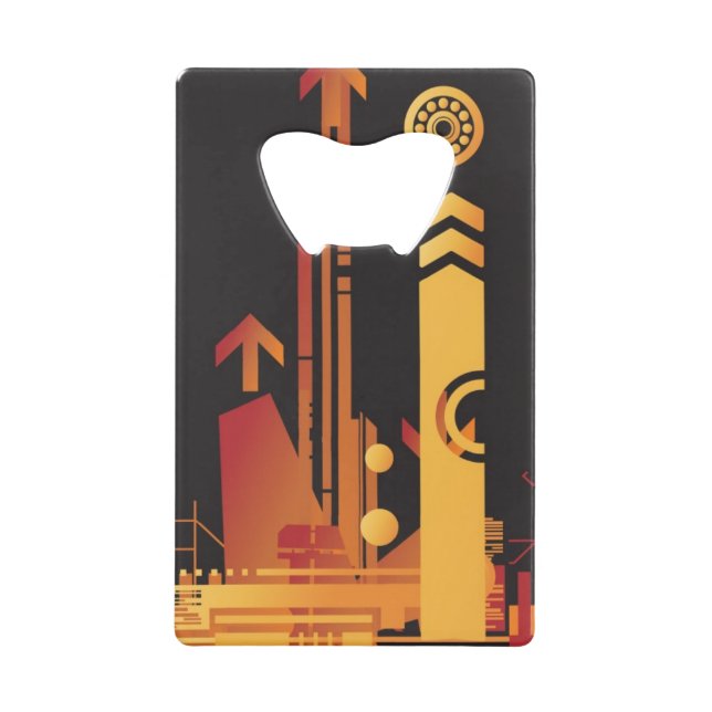 Abrebotellas De Tarjeta De Crédito Fondo de semitono técnico 2 (Anverso)