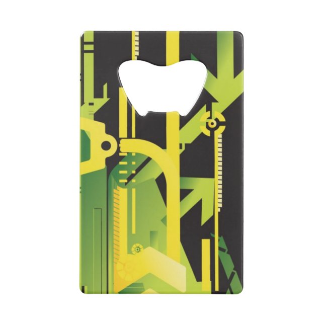 Abrebotellas De Tarjeta De Crédito Fondo de semitono técnico 4 (Anverso)