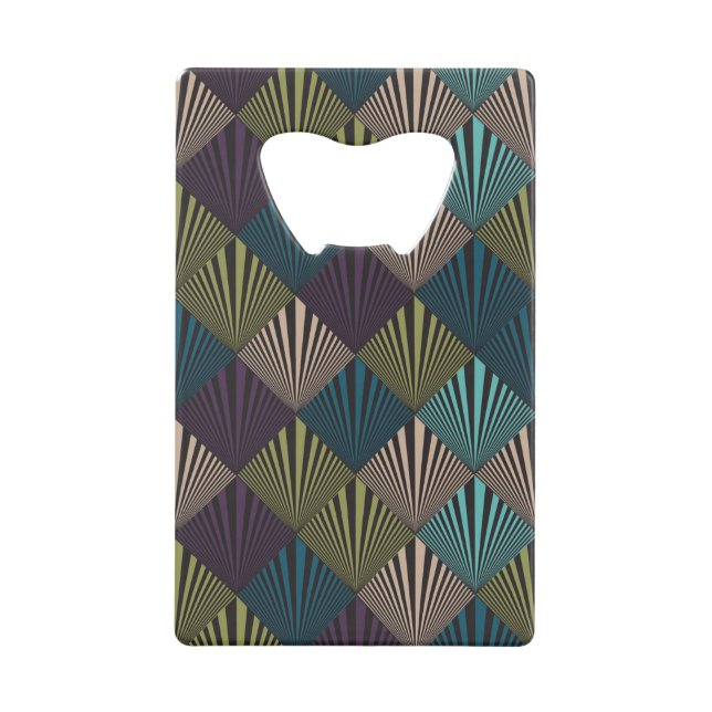 Abrebotellas De Tarjeta De Crédito Fondo del arte pop (Anverso)