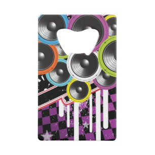 Abrebotellas De Tarjeta De Crédito Fondo del Grunge