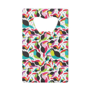 Abrebotellas De Tarjeta De Crédito fondo toucan exótico del pájaro del Brasil