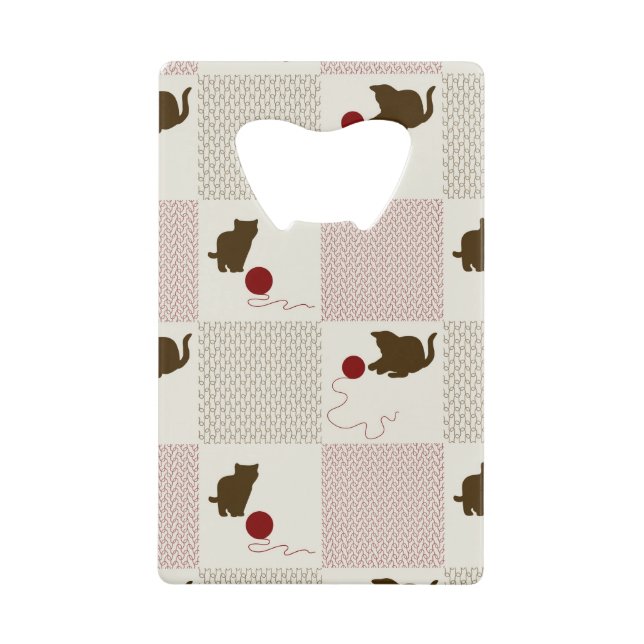 Abrebotellas De Tarjeta De Crédito Fondos de los gatitos (Anverso)