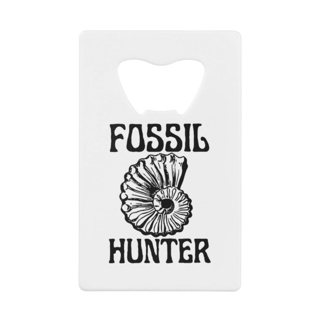 Abrebotellas De Tarjeta De Crédito Fossil Hunter (Anverso)