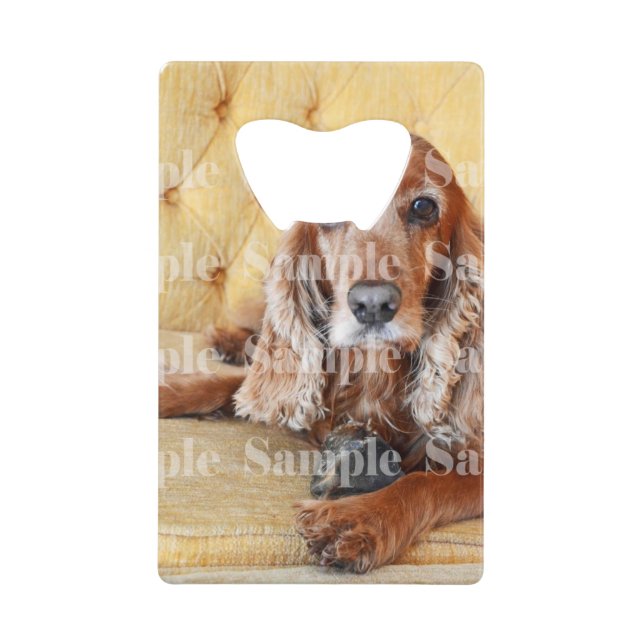Abrebotellas De Tarjeta De Crédito Foto conmemorativa del Mascota PERSONALIZADA (Anverso)