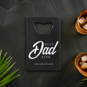 Abrebotellas De Tarjeta De Crédito Foto del Personalizado "Mejor Papá Nunca"