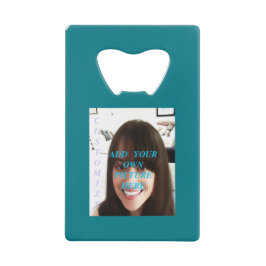 Abrebotellas De Tarjeta De Crédito Foto del personalizar.