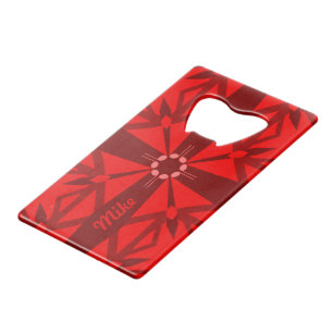 Abrebotellas De Tarjeta De Crédito Francamente Rojo