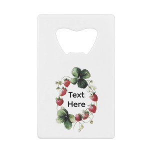 Abrebotellas De Tarjeta De Crédito Fresa divertida