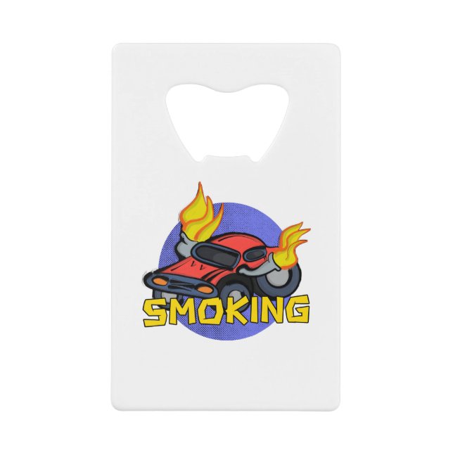 Abrebotellas De Tarjeta De Crédito Fumar (Anverso)