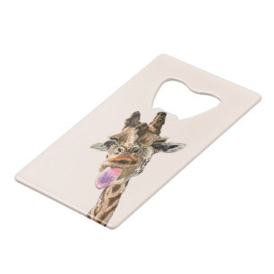 Abrebotellas De Tarjeta De Crédito Funny Giraffe Bottle Opener