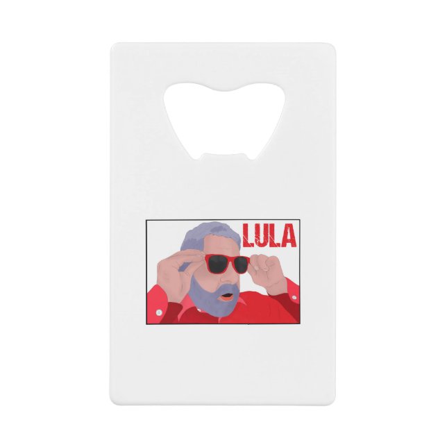 Abrebotellas De Tarjeta De Crédito Funny Lula Meme with Sunglasses (Anverso)