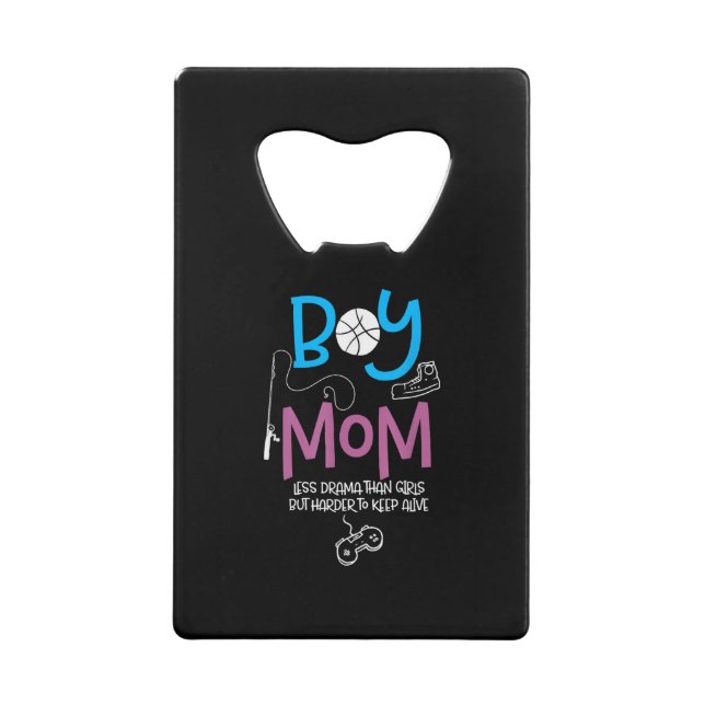 Abrebotellas De Tarjeta De Crédito Funny Mom of Boys Proud Mom Good Mothers Day (Anverso)