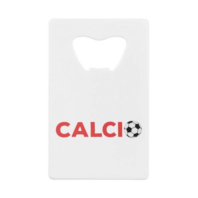 Abrebotellas De Tarjeta De Crédito Fútbol Calcio (Anverso)