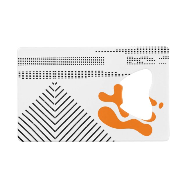 Abrebotellas De Tarjeta De Crédito Futuro MidMod (Reverso Horizontal)