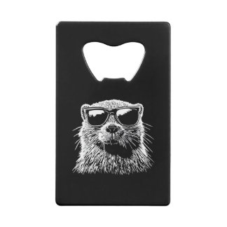 Abrebotellas De Tarjeta De Crédito Gafas de sol de castor