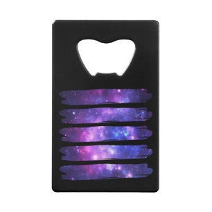 Abrebotellas De Tarjeta De Crédito Galaxia espacial artística