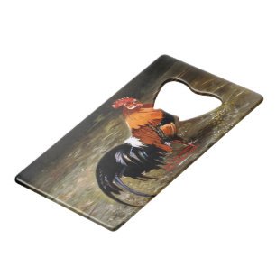 Abrebotellas De Tarjeta De Crédito Gallo/Galo/Rooster