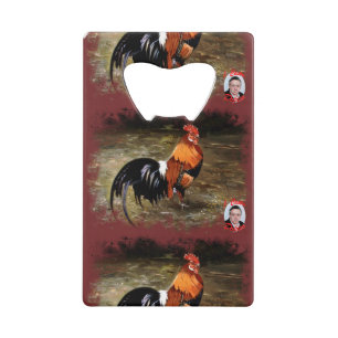 Abrebotellas De Tarjeta De Crédito Gallo/Galo/Rooster