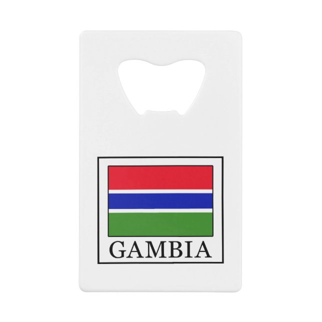 Abrebotellas De Tarjeta De Crédito Gambia (Anverso)