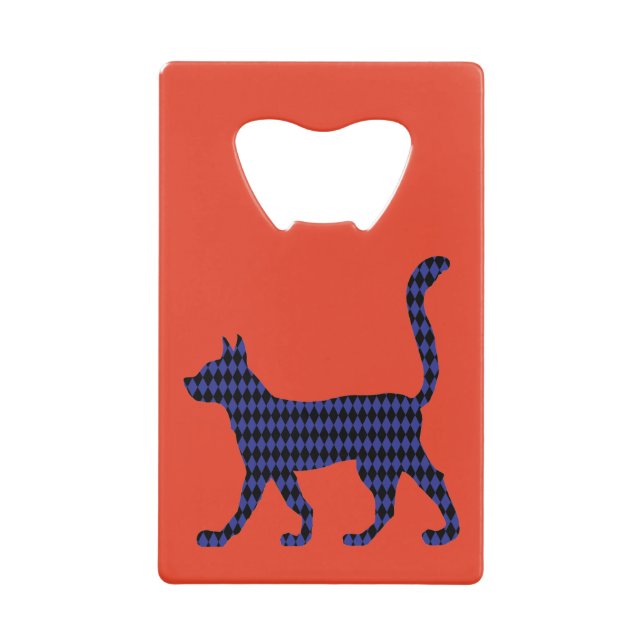 Abrebotellas De Tarjeta De Crédito Gato misterioso (Anverso)