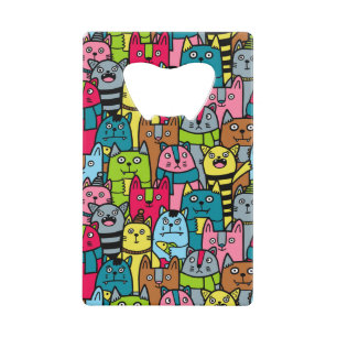 Abrebotellas De Tarjeta De Crédito Gatos y gatos