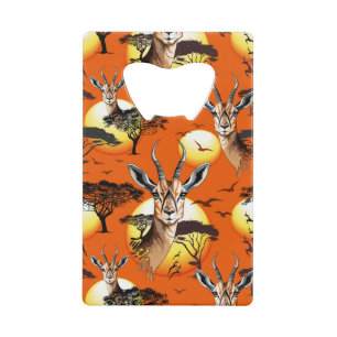 Abrebotellas De Tarjeta De Crédito Gazelle Animal salvaje Antelope africano