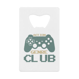 Abrebotellas De Tarjeta De Crédito Género de Acción Club-Gaming-Gamer-Juego Gracioso