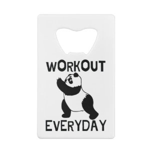 Abrebotellas De Tarjeta De Crédito Gimnasio Panda Workout