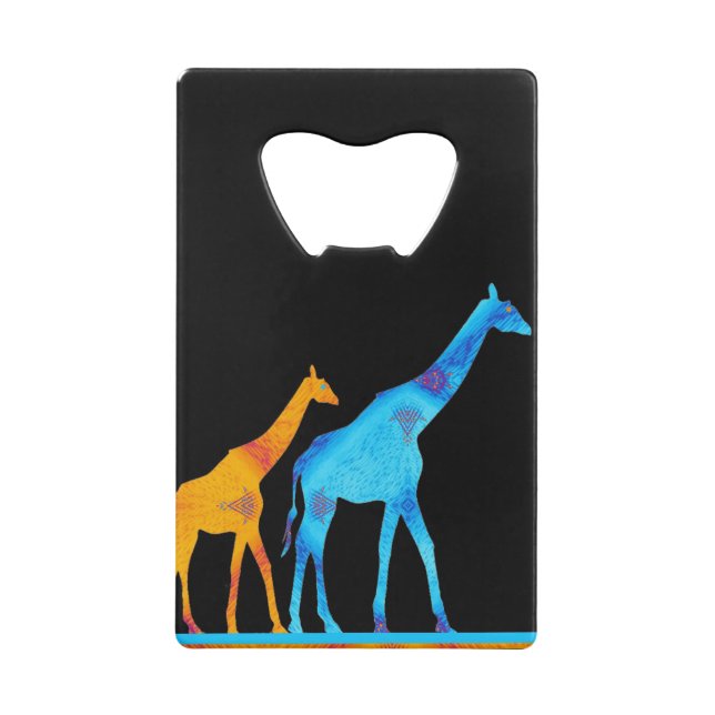 Abrebotellas De Tarjeta De Crédito Giraffe (Reverso)
