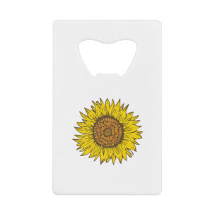Abrebotellas De Tarjeta De Crédito girasol