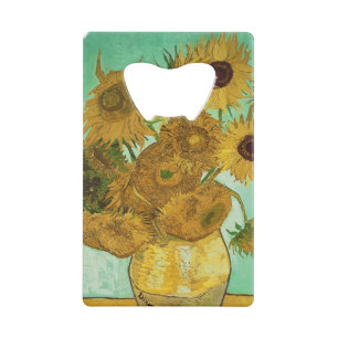 Abrebotellas De Tarjeta De Crédito Girasoles de Vincent van Gogh el  , 1888
