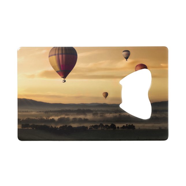 Abrebotellas De Tarjeta De Crédito Globos de aire caliente (Reverso Horizontal)