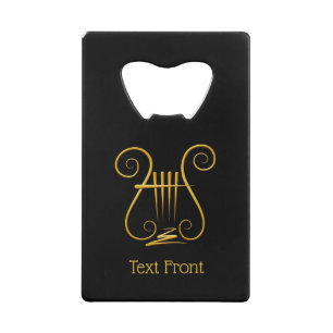 Abrebotellas De Tarjeta De Crédito Golden Lyre